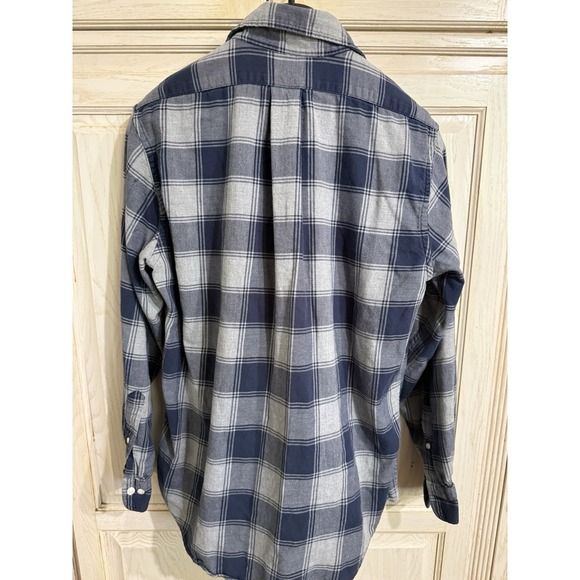 Brooks Brothers 1818 Regent Fit Plaid Flannel Button Down Shirt Men's M Blue - Picture 6 of 6
